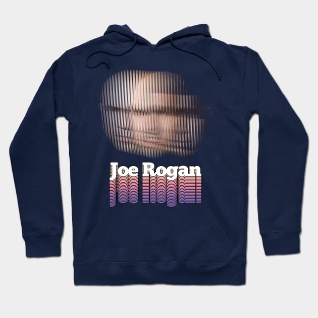 Joe Rogan / Trippy Typographic Tribute Design Hoodie by DankFutura